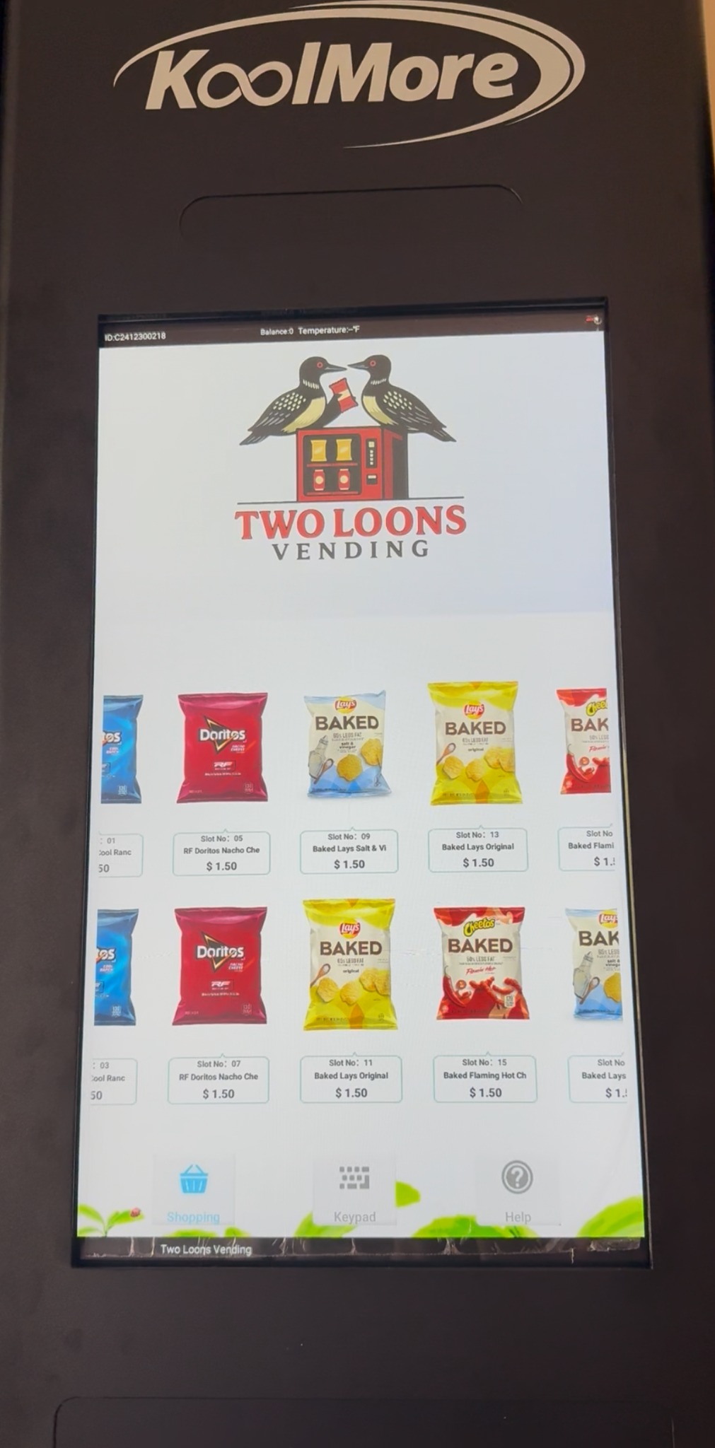 Two Loons Vending machine